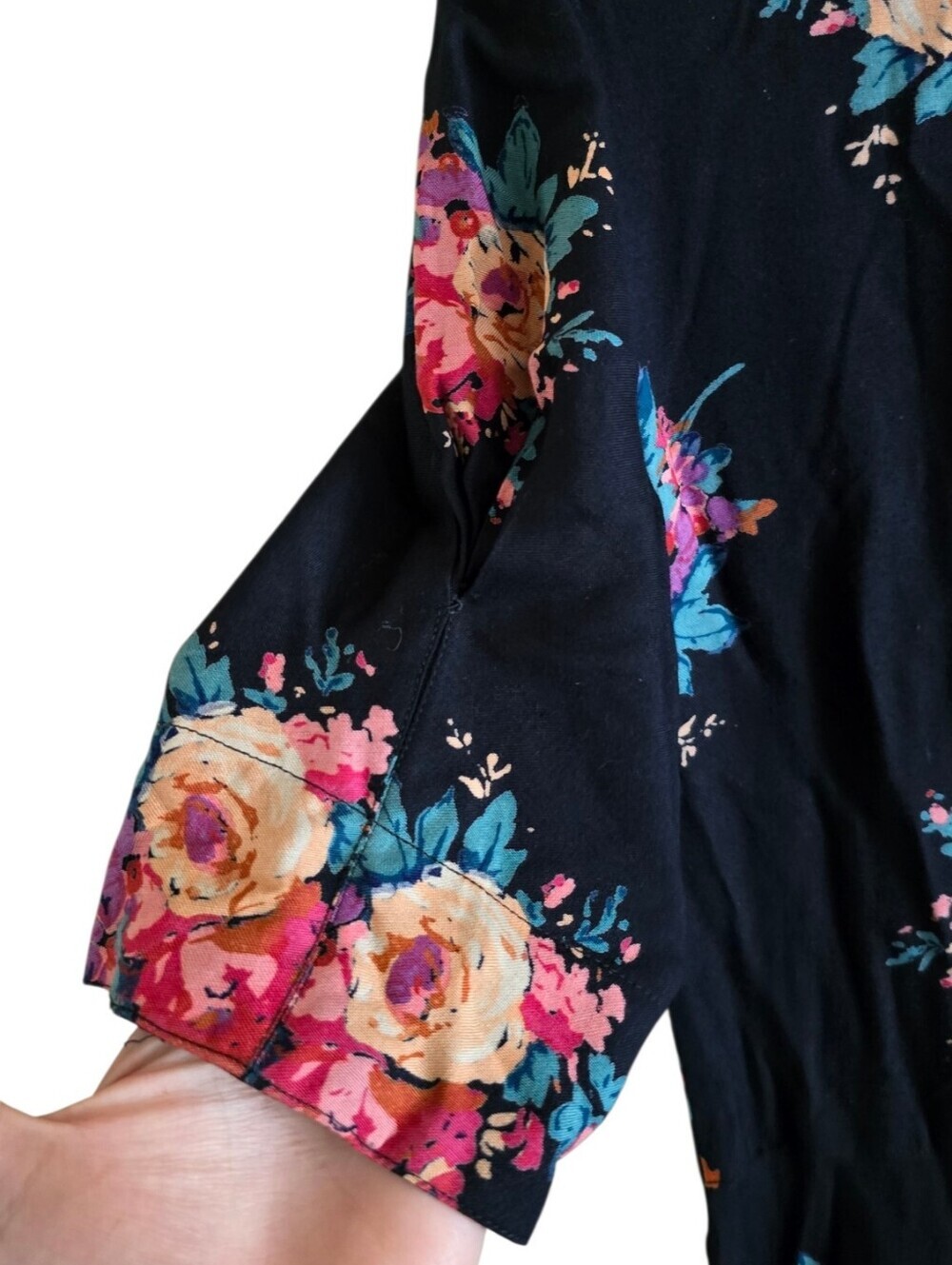 STARINA Vintage Floral Midi Dress Cottagecore Boho Whimsical - Picture 10 of 11